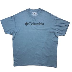COLUMBIA CSC Logo Eco Mens Crew Neck Tee Slate Blue XXL